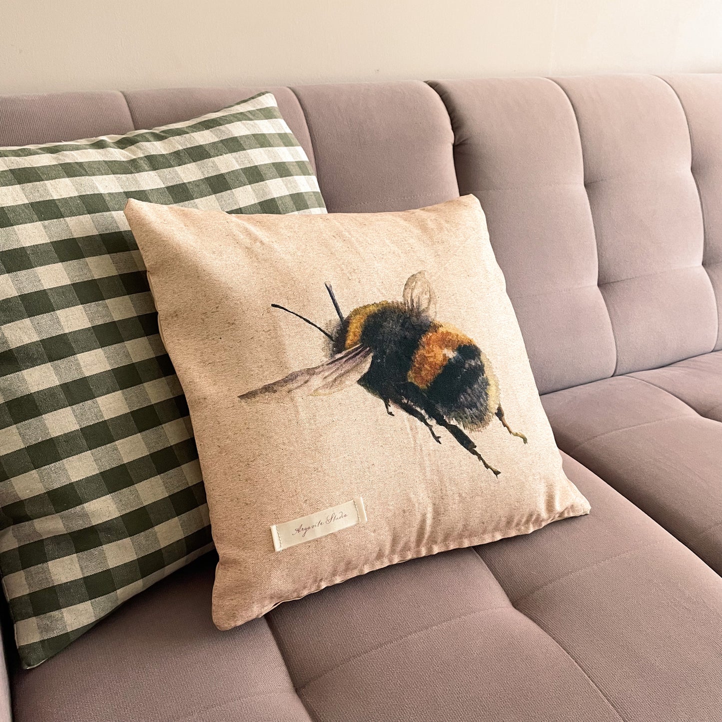 Bombus terrestris bavlněný povlak na polštář 45x45