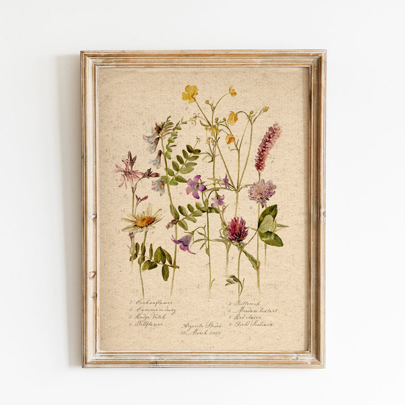 Meadow Vintage Poster Print