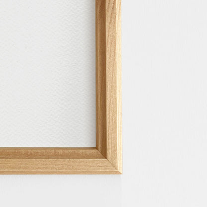 Natural Wooden Frame With Glass