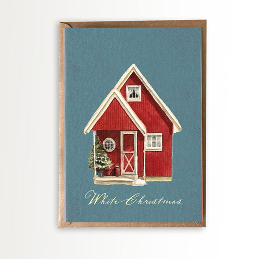 White Christmas Card + Wax Seal