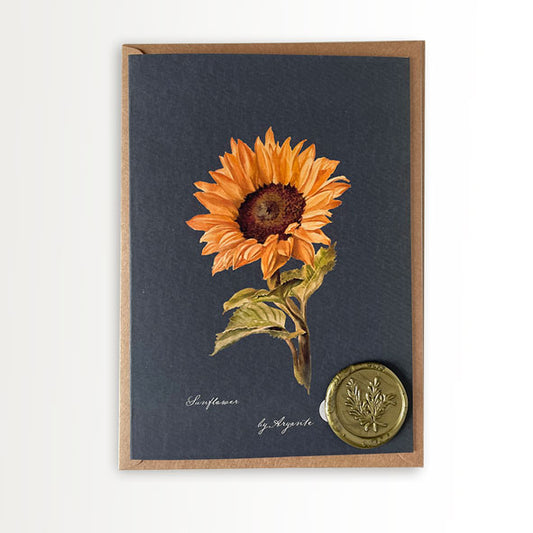 Sunflower Greeting Card + Wax Seal