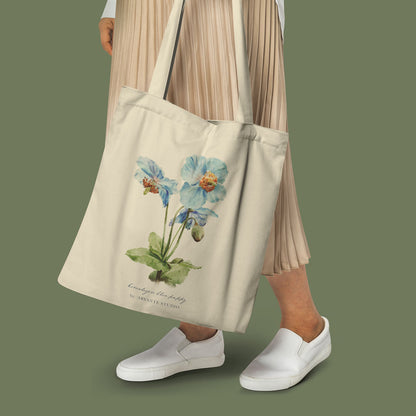 Canvas Tote Bag Aesthetic Tote Bag Flower Design Eco 