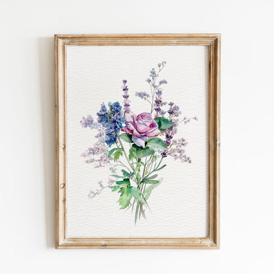 Lavender Rose Print